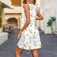 thumbnail image 7 of HOXZODT Womens Easter Bunny Dress Sleeveless V-Neck Casual A-Line Spring Summer Dress for Women Holiday Easter Outfit 2026, Hot Pink, L, 7 of 7