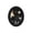D, variant on Fareti Solid Wood Oval Picture Frame, Vintage Black Wall Art Decor for Living Room Bedroom, for Tabletop or Hanging Display