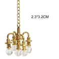 thumbnail image 5 of Opvise Dollhouse Miniature Furniture 1:12 Doll House Accessories Mini Lamp Chandelier, 5 of 8