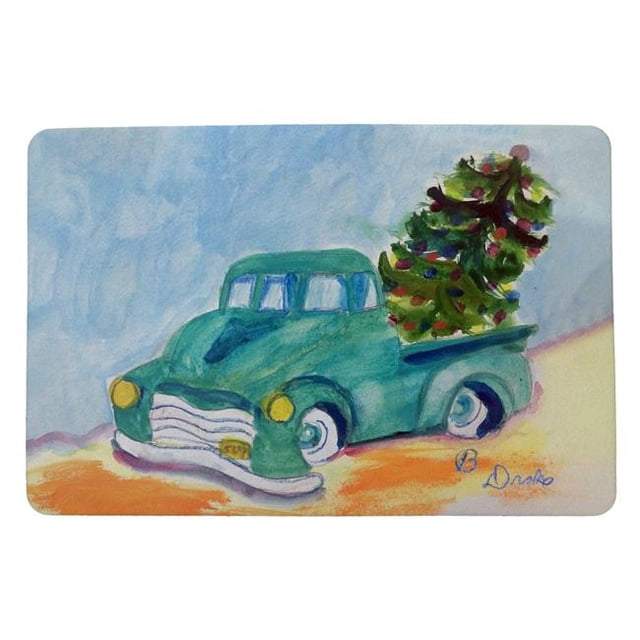 Betsy Drake DM1223 Tapis de Porte de Camion Vert 18 x 26 Po