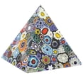 thumbnail image 2 of GlassOfVenice Murano Glass Millefiori Pyramid, 2 of 5