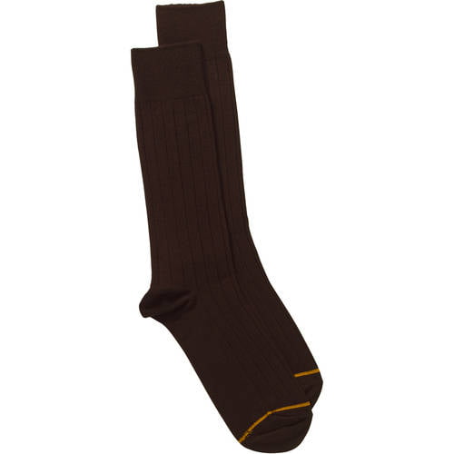 GT Goldtoe Men's 3-Pair Rayon Socks Bark/Oyster/Khaki Shoe Size 6-12 1/2 
