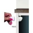 thumbnail image 3 of Dreambaby Adhesive Mag Locks 1 Key 4 Locks Cabinet Drawer Baby Proof Bundle, White, 3 of 13