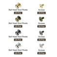 thumbnail image 3 of Uxcell 100Sets 9mm Round Head Button Stud, Metal Screw Rivets for Leather DIY Craft, 3 of 6
