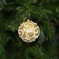 thumbnail image 2 of Allgala 12 Pack 3 Inch Christmas Tree Ornament Balls-Glitter Decorated Foam Large Xmas Ball-Gold, 2 of 4