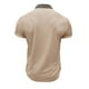 thumbnail image 4 of Camisetas Mens Beefy Muscle Color Sólido Turndown Collar Blusa Top, Camisetas de Manga Corta para Hombre, 4 of 6