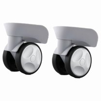 2 Pcs Baggage Wheels Directional Casters Trolley Wheels Silent Smooth Operation for Most Trolley Cases