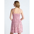 thumbnail image 4 of Free Assembly Women's Tiered Smocked Mini Dress, XS-XXL, 4 of 6