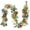 Green White Garland, variant on Valery Madelyn 6Ft Pre-Lit Fall Garland Lighted Harvest Garland with Red Orange White Pumpkin & Pine Cone for Thanksgiving Fireplace Farmhouse Front Door Banisters Porch