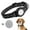 Black, variant on Rechale Dog Tracker Collar with Tracker(Only IOS),Reflective & Waterproof Adjustable Dog Collar, Secure Fit for Small Medium Large Dogs, Durable Nylon Pet Collar, Durable Nylon Design(Blue L)