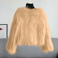thumbnail image 5 of BVOFAR Womens Shaggy Faux Fur Jackets Casual Long Sleeve Crop Cardigans Trendy Winter Warm Coats Daily Going out Coat, 5 of 5