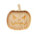 thumbnail image 1 of Assiette Citrouille Halloween Assiette Décorative en Bois pour Fournitures de Fête, 1 of 6