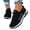 Black, variant on Women Casual Shoes Breathable Mesh Platform Sneakers For Lightweight Casual Walking Shoes With Height Increasing Sole ,Us Size:6.5