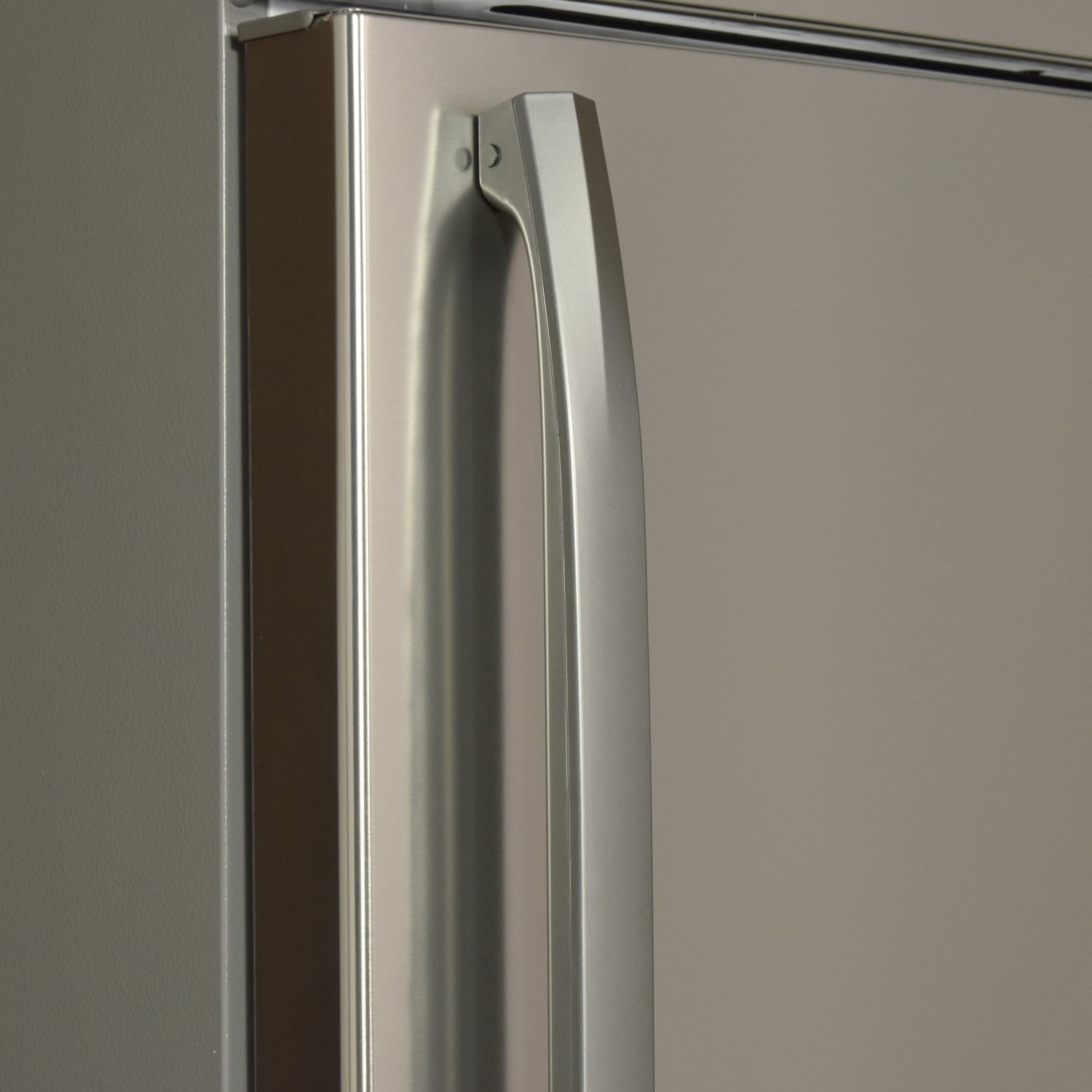 Smeta 18 Cu ft Refrigerator Top Freezer Thermostat Apartment Size Stainless Steel