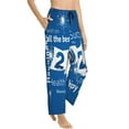 thumbnail image 2 of Daiia Happy New Year 2024 (4) Women's Sleep Pant with Pockets and Drawstring,Pajama Pants-Medium, 2 of 9