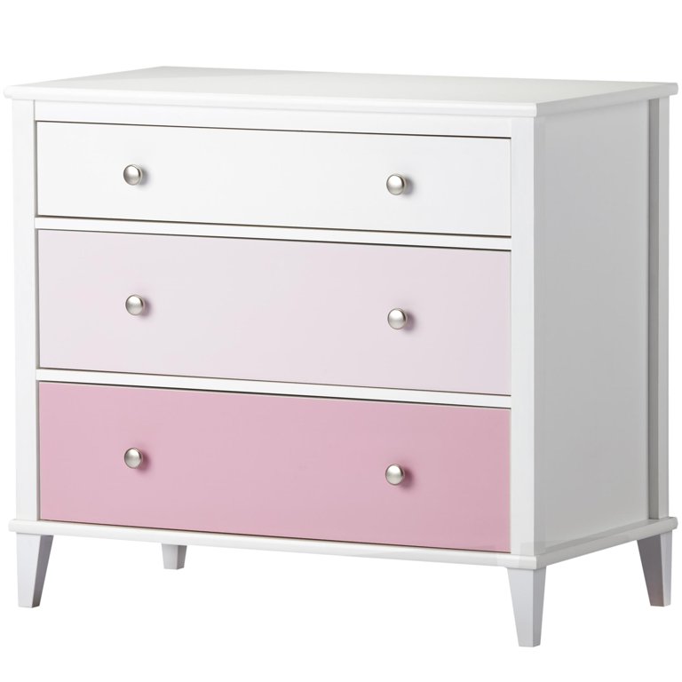 Little Seeds Monarch Hill Poppy White 3 Drawer Dresser, Pink Drawers -  Walmart.com