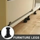 thumbnail image 3 of 4 piezas de niveladores de muebles ajustables, elevadores de muebles, niveladores de patas de gabinete, pies de nivelación de muebles de plástico, patas de muebles ajustables, color negro, 3 of 7
