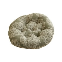 Tunhigl Natural Linen Round Floor Cushion - Breathable Tatami Mat, Thickened Chair Pad for Bedroom, Living Room, and Summer Comfort