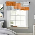 thumbnail image 2 of Kitchen Curtain Valances for Windows,Abstract Orange Gray Color Block Rod Pocket Small Valance Short Window Treatment for Bedroom Bathroom Living Room,42"x18", 2 of 9