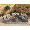 thumbnail image 3 of Outdoor Patio Furniture Half-Moon Sectional Round Patio Furniture Set Sofa, 3 of 7