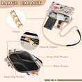 thumbnail image 3 of FORMRS Women Crossbody Purse with Chain Strap Vegan Leather Shoulder Handbag, Cartoon Gray Houses, 3 of 7