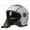 Gray, variant on BAIANNAN Motorcycle Open Face Helmet For Men And Women Dual Lens Sun Visor Face Shield Top Lightweight Scooter Bike Retro 3/4 Helmet