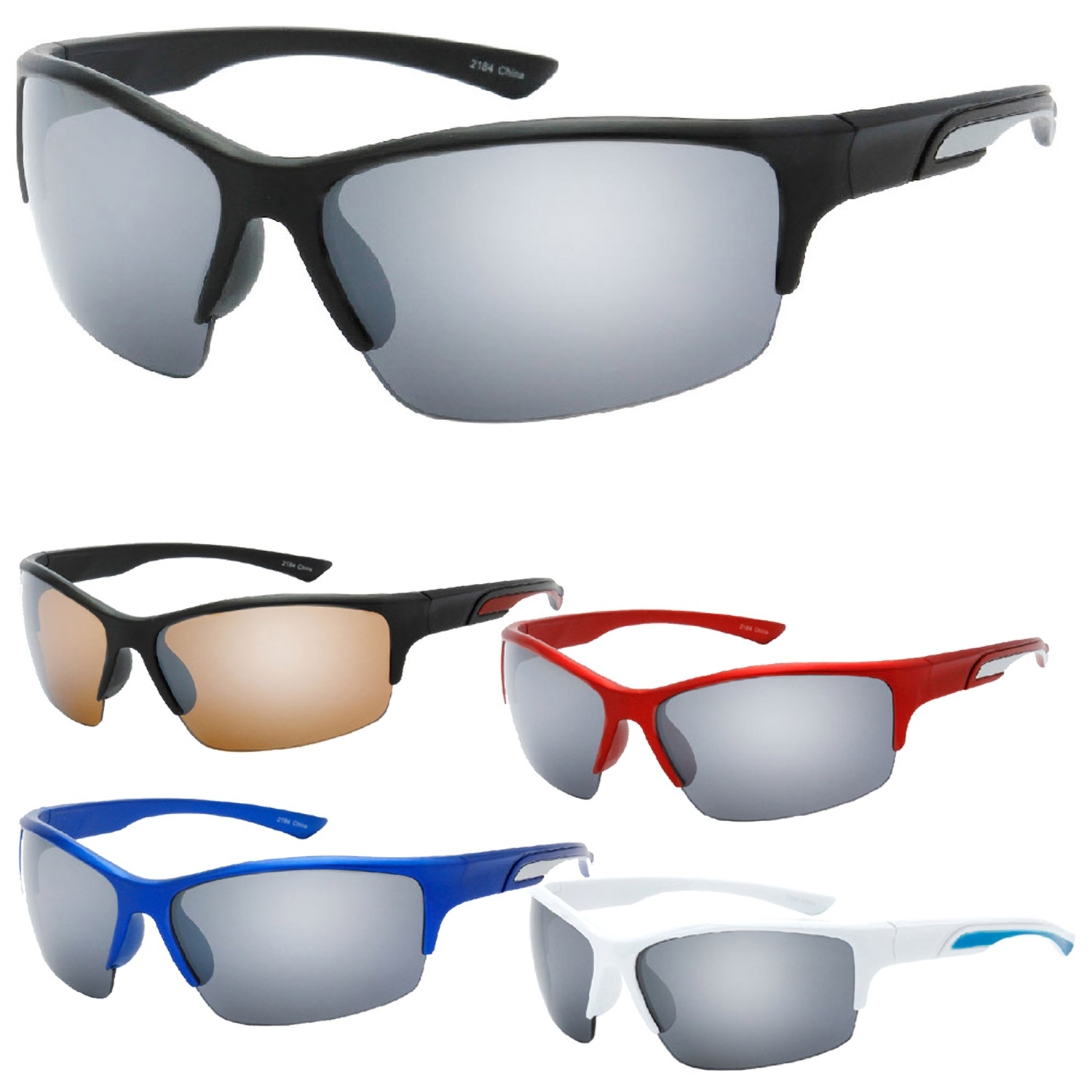 MLC Eyewear Model 84 UV400 Light Weight Sport Frame Sunglasses - image 1 of 2