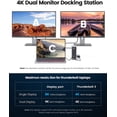 thumbnail image 3 of ORICO 15 in 1 USB C Docking Station Dual Monitor USB C Hub with Thunderbolt 3 Dock, Single 8K & Dual 4K Display, DP1.4, 3*USB 10G, Optical Out, SD/TF, Audio, RJ45 Docking Station for Macbook & Windows, 3 of 8