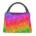 thumbnail image 1 of Fotbe Colorful Glitter Bolsa Térmica Portátil con Estampado, Bolsa de Entrega de Alimentos Aislada, Bolsa Reutilizable de Gran Capacidad para Comidas y Supermercado, 1 of 6
