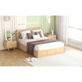 thumbnail image 6 of Cosymart Queen Size Wood Platform Bed with Underneath Storage and 2 Drawers, Wood Color, 6 of 9