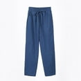 thumbnail image 1 of Pantalones casuales de mujer, pantalones holgados de nueve pulgadas, pantalones de mujer de estilo delgado, pantalones de pierna pequeña, 1 of 6