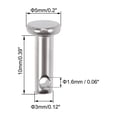 thumbnail image 2 of Uxcell Single Hole Clevis Pins - 3mm x 10mm Flat Head 304 Stainless Steel Link Hinge Pin 10 Pcs, 2 of 5