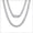 2.Silver, variant on Bandmax 6MM Miami Cuban Link Chain for Men Women Stainless Steel Chain Necklace 18 Inch Choker with Cross Cubic Zirconia Clasp Gift for Birthday