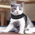 thumbnail image 4 of MoNiBloom Cat Harness for Walking, Escape Proof Soft Adjustable Kitten Vest Harnesses for Pet Cats, Easy Control Mesh Breathable, Black S, 4 of 8