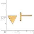 thumbnail image 2 of Auriga Fine Jewelry 14K Yellow Gold Triangle Earrings for Women (L- 8mm, W- 8mm), 2 of 5