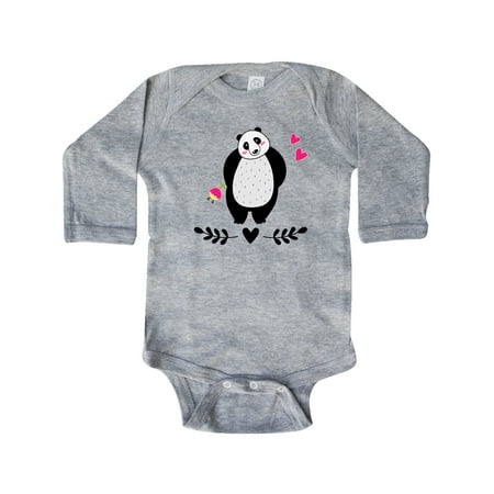 

Inktastic Panda Lover Girl Bear Gift Baby Girl Long Sleeve Bodysuit