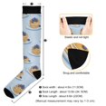 thumbnail image 3 of FORMRS Womens Knee High Socks Casual Long Thick Travel Daily Wear, 1 Pair, Blueberry Pancake Pattern, 3 of 6