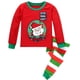 thumbnail image 1 of SAILEROAD-Conjunto de Pijama de Navidad para niños, ropa de dormir de algodón de manga larga, a rayas, 1 of 4