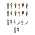 thumbnail image 3 of 3x Mini Figura de Ferrocarril de Gente Pequeña, Juguetes de Diseño de Vía de Tren Arquitectónico, Figuras Pintadas a Mano, , , 20 50 Colores Aleatorio 3 piezas, 3 of 8
