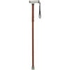 Drive Medical Folding Cane with Glow Gel Grip Handle-Color:Wood