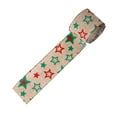 thumbnail image 2 of Fiogavroetic Christmas Print Ribbon 6.5CM Wide Ribbon Christmas Tree Decoration Ribbon Christmas Decoration, 2 of 6