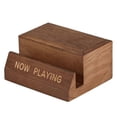thumbnail image 1 of Wooden Vinyl Record Holder Display Stand - Tabletop Now Playing Album Cover Holder- Single CD Stand LP Display Shelf, 1 of 5