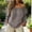 Gray, variant on Linen Shirts for Women Long Sleeve Off Shoulder Square Neck Solid Color Fashion Pullover Tops Fall Summer Spring Vacation Going out Blouses Casual T Shirts