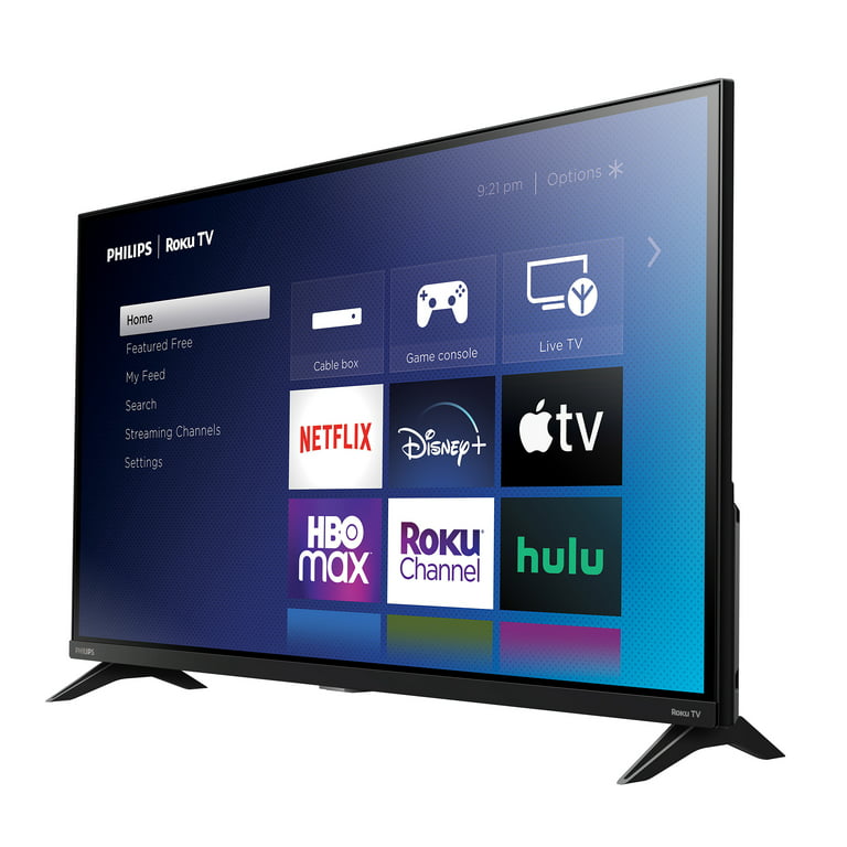 PHILIPS 40-Inch 1080p FHD LED Roku Smart TV with Voice Control App,  Airplay, Screen Casting, & 300+ Free Streaming Channels