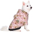 thumbnail image 2 of Fotbe Gingerbread Houses Pink Wonderland Sudadera con Estampado para Perros Pequeños – Suéter con Capucha para Mascotas, Tela Suave de Forro Polar con Bolsillo-XX-Large, 2 of 7