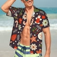 thumbnail image 5 of Picia Winter Holiday Christmas Gentle Cotton Regular Fit Short Sleeve Casual Hawaiian Shirt for Men-Small, 5 of 9