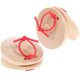 thumbnail image 5 of EeaseMX Castañuelas de madera para dedos, instrumento de percusión para niños, juguete educativo para bebés (color madera), 5 of 7