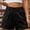 Black, variant on Tqcoqu Women's Casual Denim Cargo Shorts Elastic High Waisted Summer Comfy Jean Shorts with Pockets,Khaki,Women's S-XXL