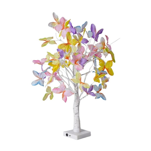 Lámpara de escritorio con forma de árbol,Abedul iluminado para decoración interior.,Lámpara decorativa de árbol artificial con luces,Decoración de mesa Lámpara Light The Tree