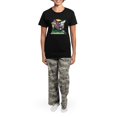 thumbnail image 4 of CafePress - Pool Shark Women's Dark Pajamas - Women's Short Sleeve Print T-Shirt and Pants Dark Cotton Pajama Set, 4 of 7